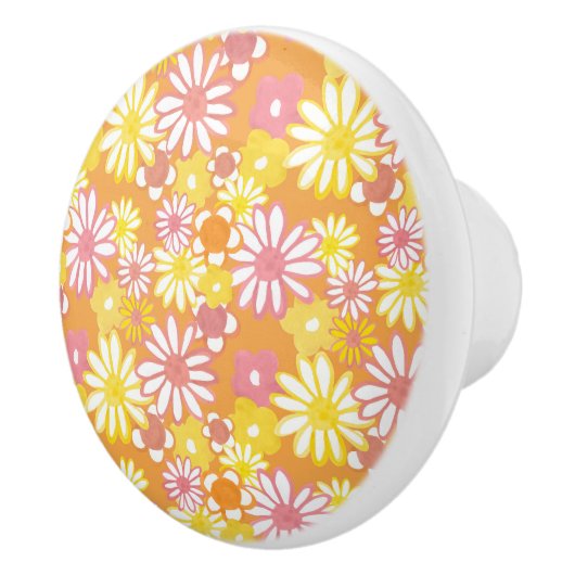 Summer Daisies Knob Keramische Knop (Rechts)