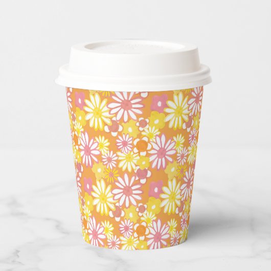 Summer Daisies Paper Cups Papieren Bekers (Links)