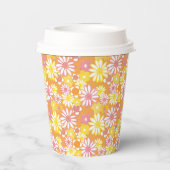 Summer Daisies Paper Cups Papieren Bekers (Achterkant)