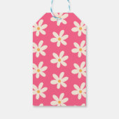 Summer Daisies Pink Kids Verjaardagsfeest Bedankt Cadeaulabel (Achterkant)