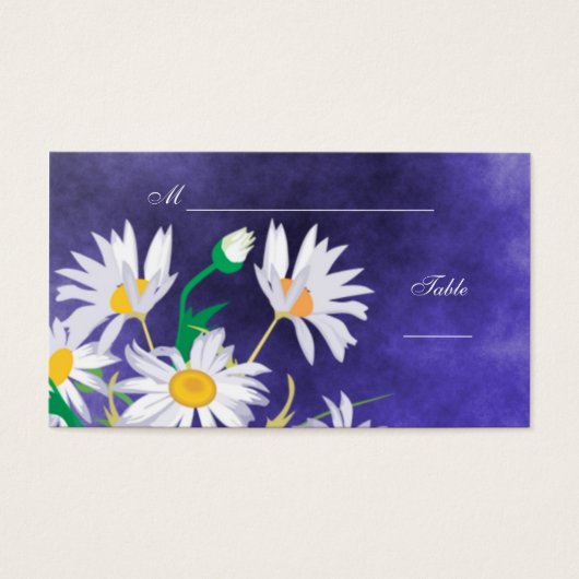 Summer Daisies Place Cards Visitekaartje (Voorkant)