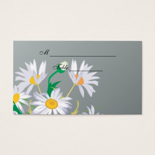 Summer Daisies Place Cards Visitekaartje (Voorkant)