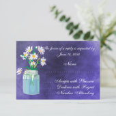 Summer Daisies RSVP-kaarten RSVP Kaartje (Staand voorkant)