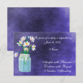 Summer Daisies RSVP-kaarten RSVP Kaartje (Voorkant / Achterkant)
