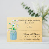 Summer Daisies RSVP-kaarten RSVP Kaartje (Staand voorkant)