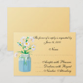 Summer Daisies RSVP-kaarten RSVP Kaartje (Voorkant / Achterkant)