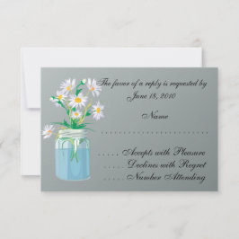 Summer Daisies RSVP-kaarten RSVP Kaartje