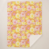Summer Daisies Sherpa Blanket Deken (Voorkant)