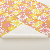 Summer Daisies Sherpa Blanket Sherpa Deken (3/4)