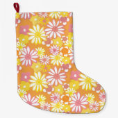 Summer Daisies Stocking Grote Kerstsok (Voorkant)
