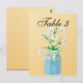Summer Daisies Table Card Briefkaart (Voorkant / Achterkant)