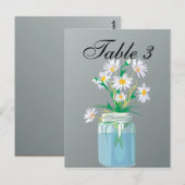 Summer Daisies Table Card Briefkaart (Voorkant / Achterkant)
