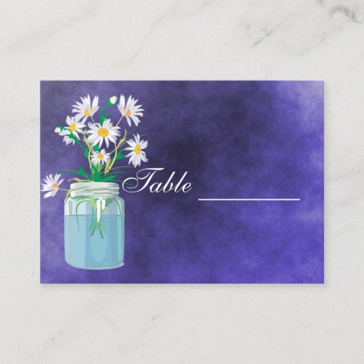 Summer Daisies Table Card Plaatskaartje (Voorkant)