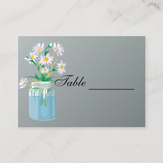 Summer Daisies Table Card Plaatskaartje (Voorkant)