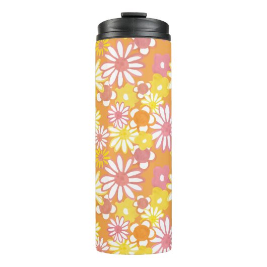 Summer Daisies Thermal Tumbler Thermosbeker (Voorkant)