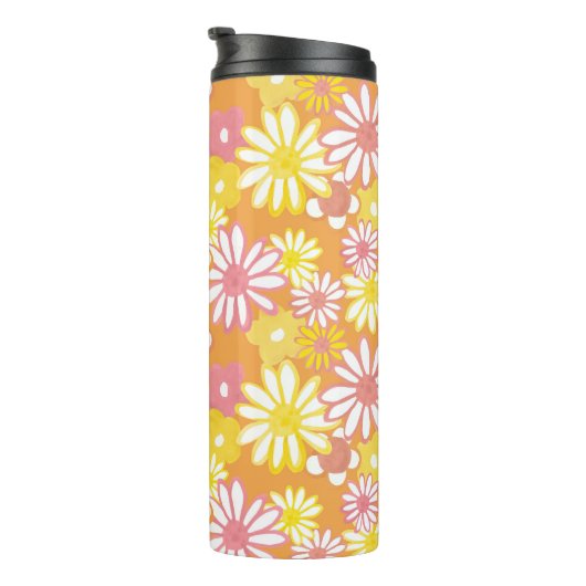 Summer Daisies Thermal Tumbler Thermosbeker (Geroteerd rechts)