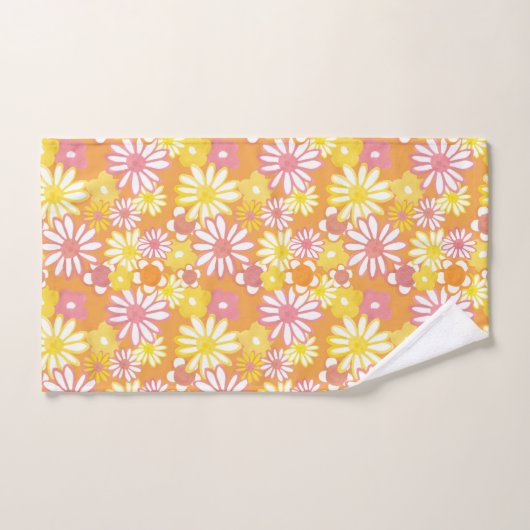 Summer Daisies Towel Set Bad Handdoek (Handdoek)