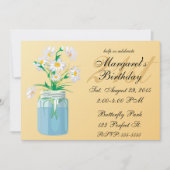 Summer Daisies Verjaardag Uitnodigingen (Voorkant)