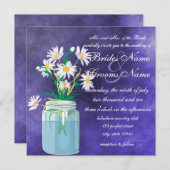 Summer Daisies Wedding Invitations Kaart (Voorkant / Achterkant)