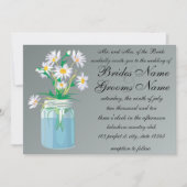 Summer Daisies Wedding Invitations Kaart (Voorkant)