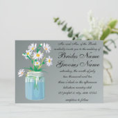 Summer Daisies Wedding Invitations Kaart (Staand voorkant)