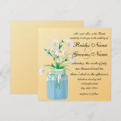 Summer Daisies Wedding Invitations Kaart (Voorkant / Achterkant)