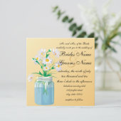 Summer Daisies Wedding Invitations Kaart (Staand voorkant)