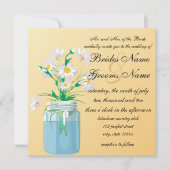 Summer Daisies Wedding Invitations Kaart (Voorkant)