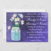 Summer Daisies Wedding Invitations Kaart (Voorkant)