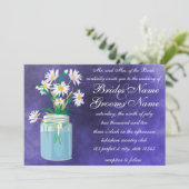 Summer Daisies Wedding Invitations Kaart (Staand voorkant)