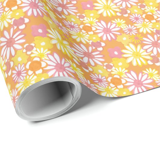 Summer Daisies Wrapping Paper Cadeaupapier (Rol Hoek)
