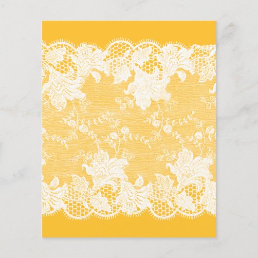 Summer daisies yellow lace BUDGET verjaardagsfeest (Achterkant)