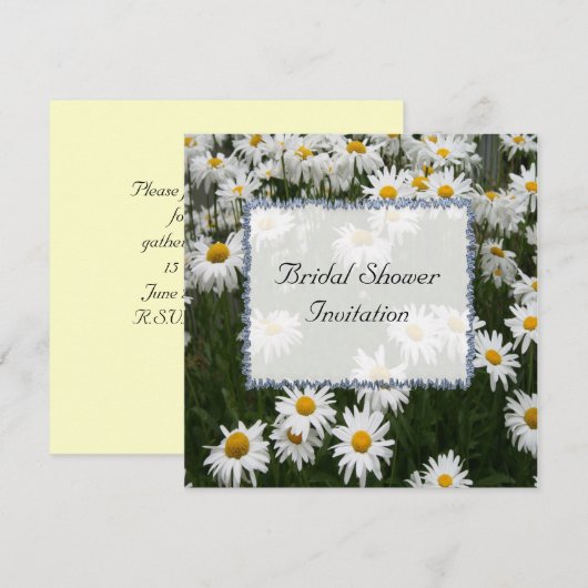 Summer Daisy Bridal Shower Kaart (Voorkant / Achterkant)