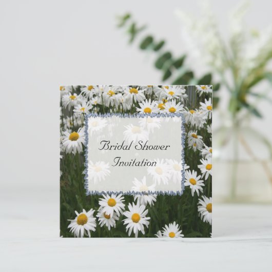 Summer Daisy Bridal Shower Kaart (Staand voorkant)