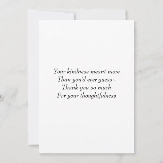 Summer Daisy Flat - Hartelijk dank Bedankkaart (Achterkant)