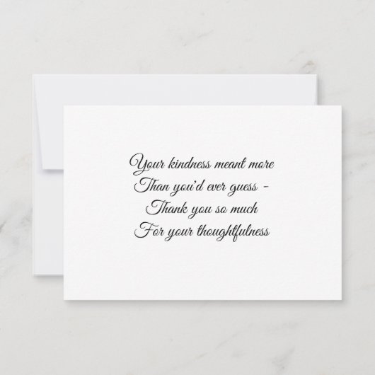 Summer Daisy Flat - Hartelijk dank Bedankkaart (Achterkant)