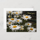 Summer Daisy Flat - Hartelijk dank Bedankkaart (Voorkant / Achterkant)