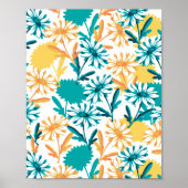 Summer Daisy Flower Garden Poster (Voorkant)