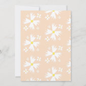 Summer Daisy Groovy Sun Rainbow Baby shower Kaart (Achterkant)