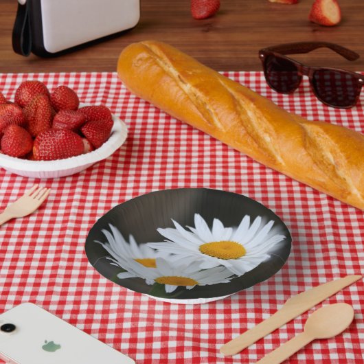 Summer Daisy Paper Bowl Bord (Picknick)