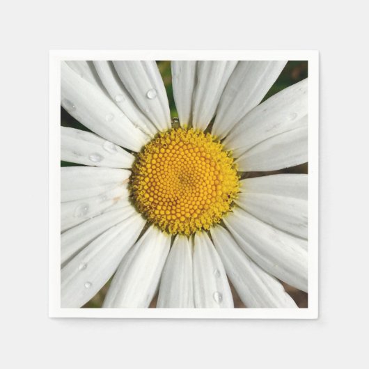 Summer Daisy Paper Napkins Servetten (Voorkant)