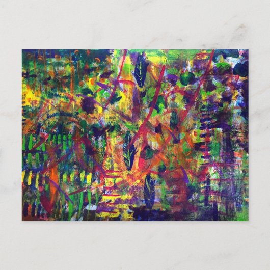 "Summer Dance" Acryllic Art Briefkaart (Voorkant)