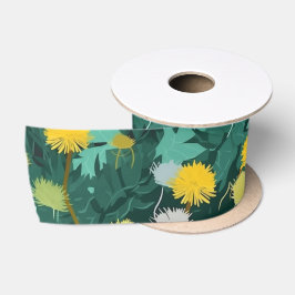 Summer Dandelion Meadow Satijnen Lint