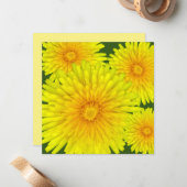 Summer Dandelion Notitiekaartje (Voorkant / Achterkant in situ)