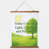 Summer Day Motivational Tapestry – Light/Clarity  Hangend Wandkleed (Voorkant)