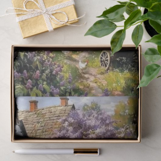 Summer Day with Chickens by Peder Mork Monsted Tissuepapier (Geschenk)