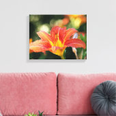 Summer Daylily Canvas Print (Insitu (Woonkamer))