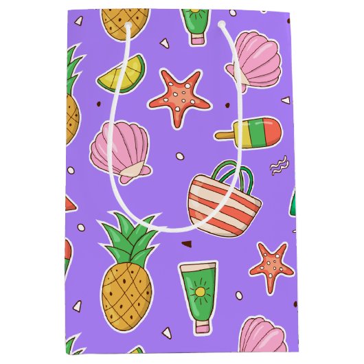 Summer Days Beach Gift Bag Medium Cadeauzakje (Voorkant)