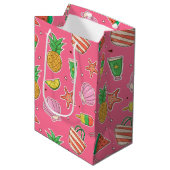 Summer Days Beach Gift Bag Medium Cadeauzakje (Voorkant Gekanteld)