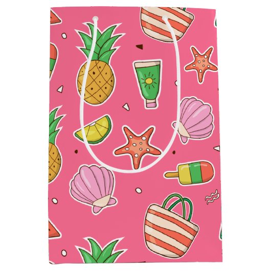 Summer Days Beach Gift Bag Medium Cadeauzakje (Voorkant)